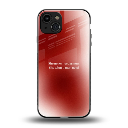 Queen Energy back phone cover | glass case for iphone 15