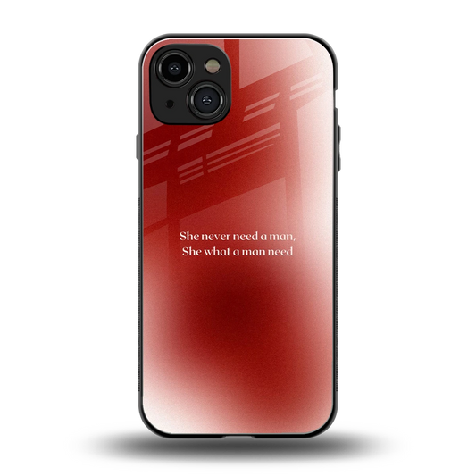 Queen Energy back phone cover | glass case for iphone 15