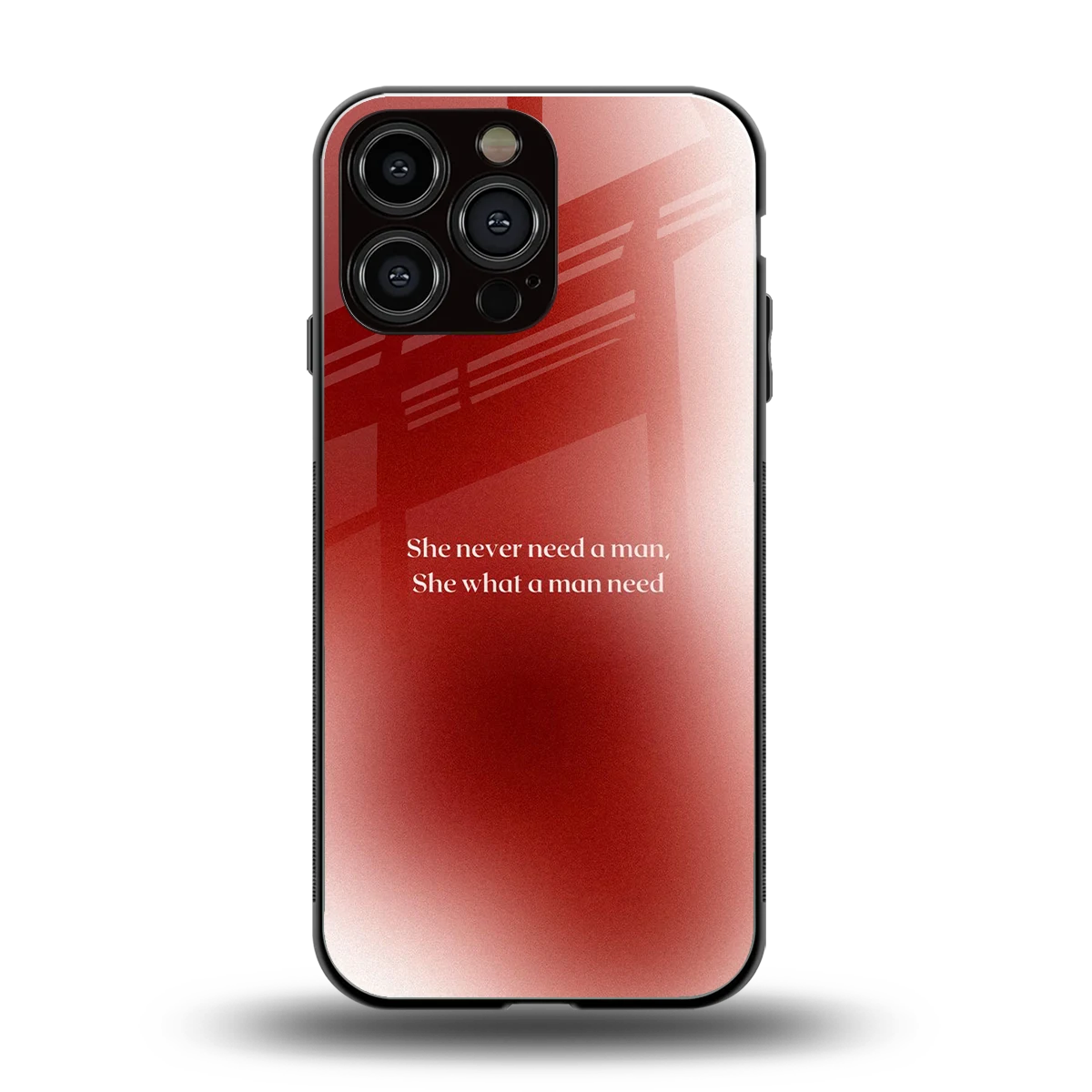 Queen Energy back phone cover | glass case for iphone 16 pro max