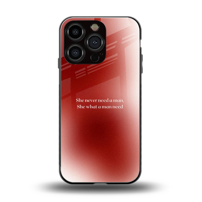 Queen Energy back phone cover | glass case for iphone 16 pro