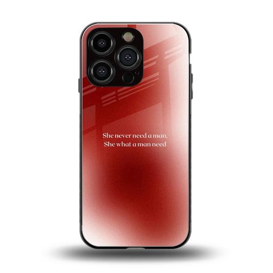 Queen Energy back phone cover | glass case for iphone 16 pro