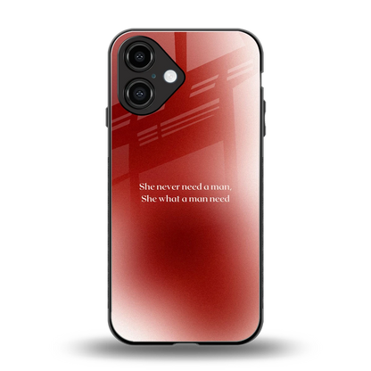 Queen Energy back phone cover | glass case for iphone 16