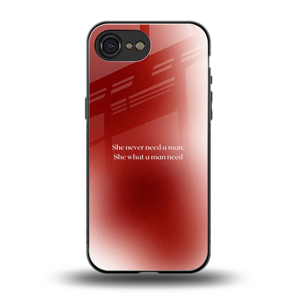 Queen Energy back phone cover | glass case for iphone 16e