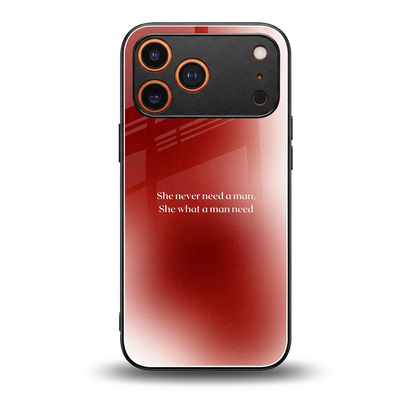 Queen Energy back phone cover | glass case for iphone 17 pro max