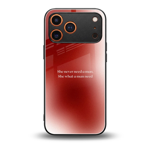 Queen Energy back phone cover | glass case for iphone 17 pro max