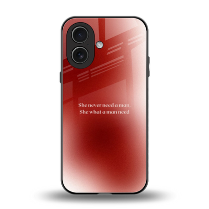 Queen Energy back phone cover | glass case for iphone 17