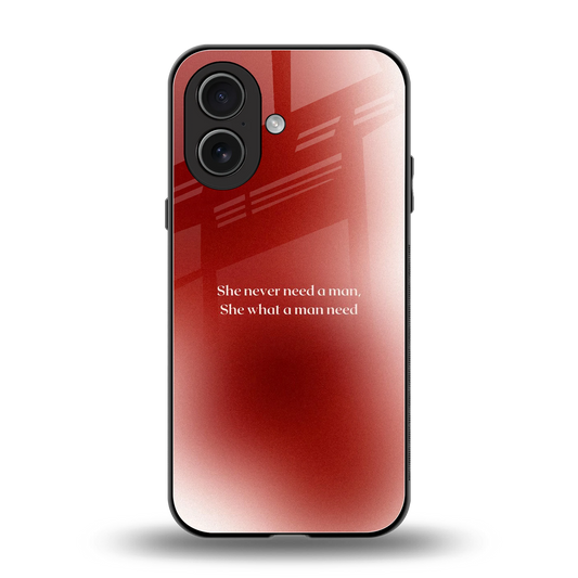 Queen Energy back phone cover | glass case for iphone 17