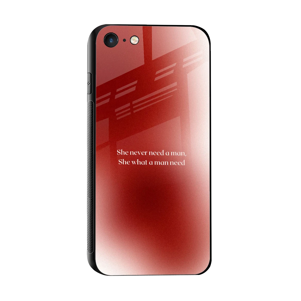Queen Energy sleek iphone 7 cover with tempered glass back and TPU edges