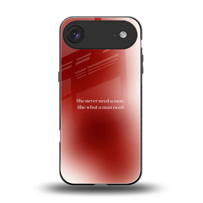Queen Energy back phone cover | glass case for iphone air