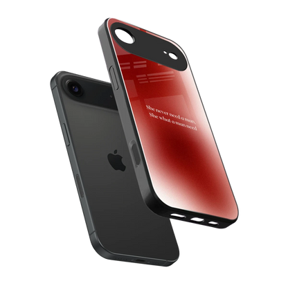 Queen Energy sleek iphone air cover with tempered glass back and TPU edges