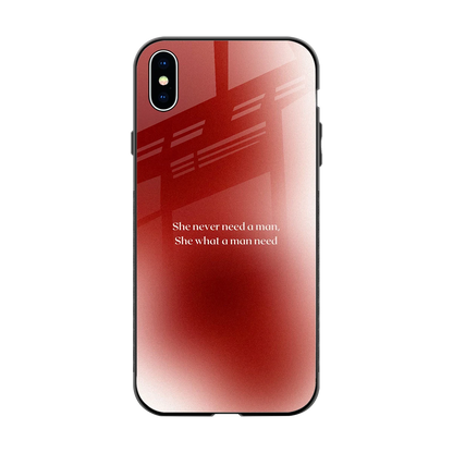 Queen Energy back phone cover | glass case for iphone xs max