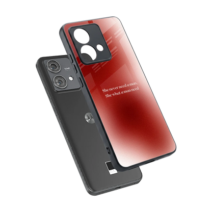 Queen Energy sleek motorola edge 40 neo 5g cover with tempered glass back and TPU edges