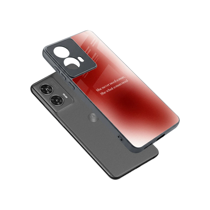 Queen Energy sleek motorola edge 50 fusion cover with tempered glass back and TPU edges