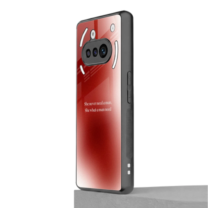 Queen Energy nothing phone 3a mobile cover | shockproof glass phone case