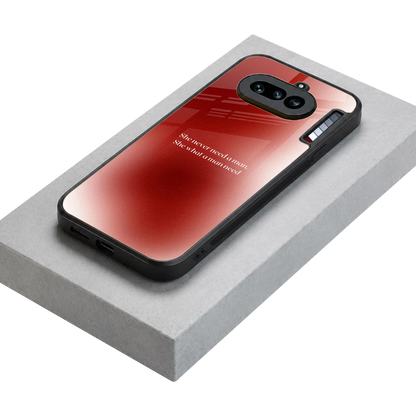 Queen Energy stylish phone case for nothing phone 4a | glossy glass and slim fit
