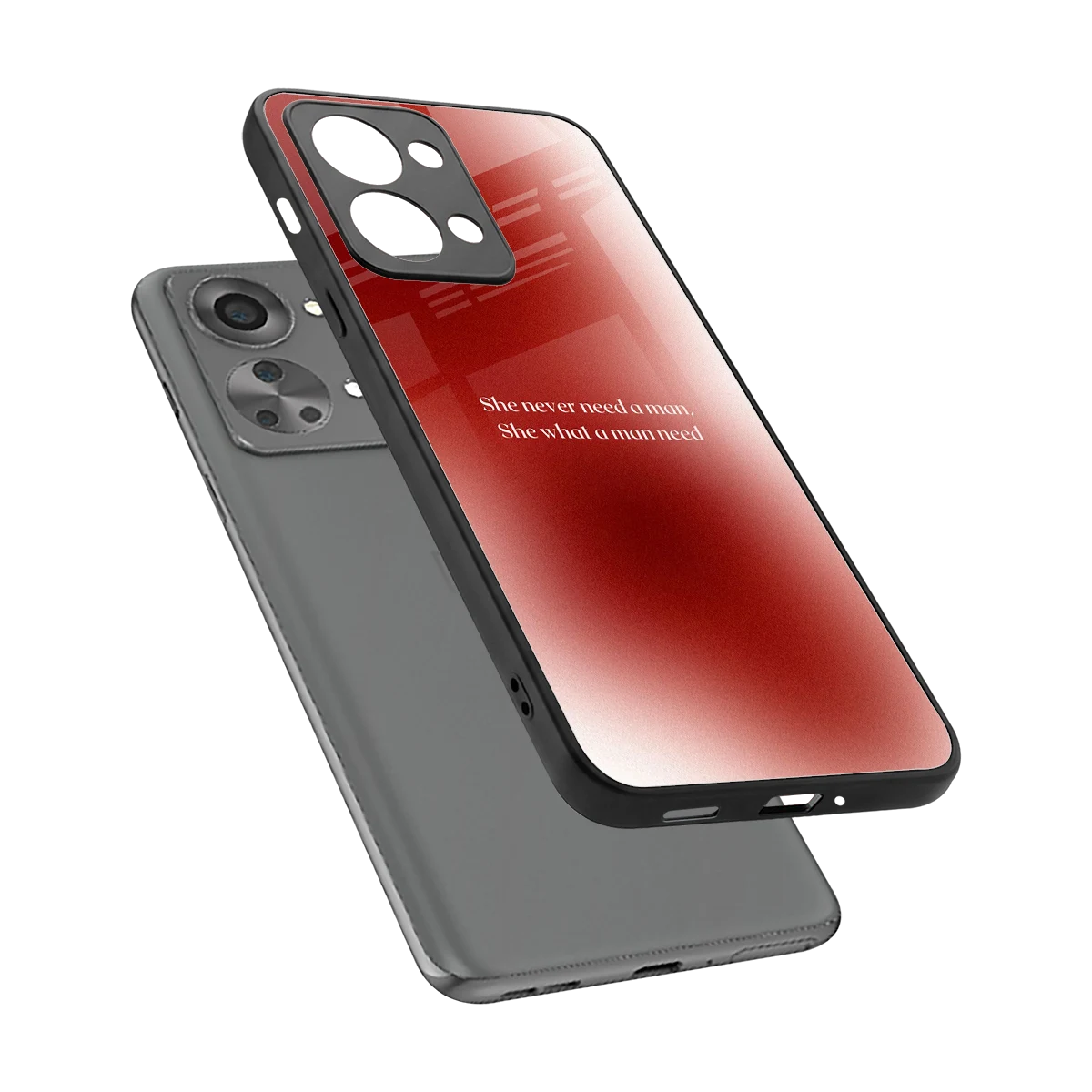 Queen Energy sleek oneplus nord 2t cover with tempered glass back and TPU edges