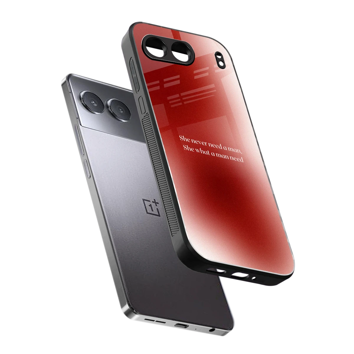 Queen Energy sleek oneplus nord 4 cover with tempered glass back and TPU edges