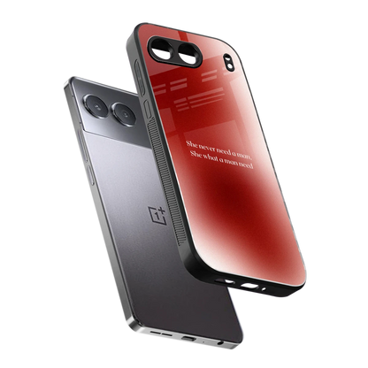 Queen Energy sleek oneplus nord 4 cover with tempered glass back and TPU edges