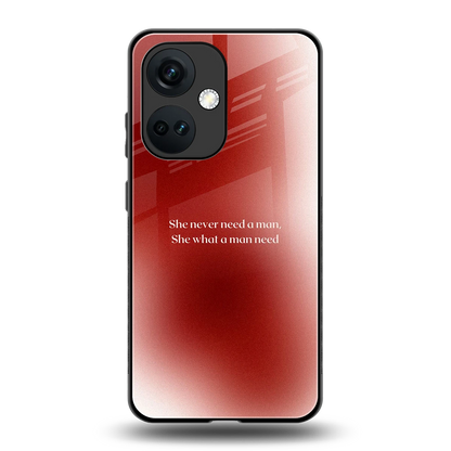 Queen Energy back phone cover | glass case for oneplus nord ce 3