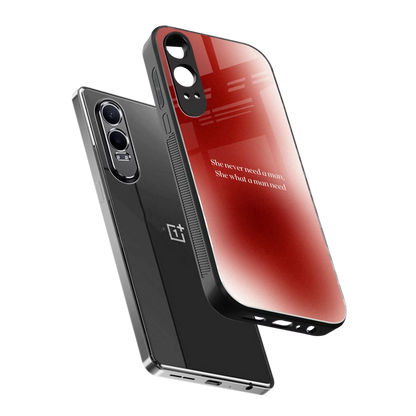 Queen Energy sleek oneplus nord ce 4 lite cover with tempered glass back and TPU edges