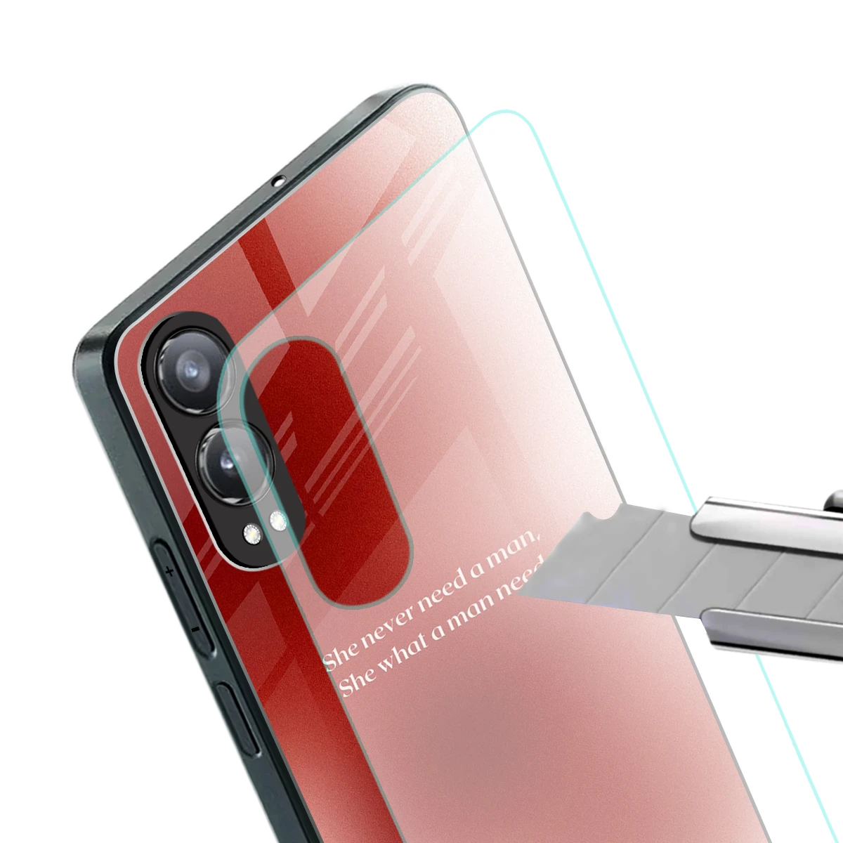 Queen Energy stylish phone case for oneplus nord ce 4 lite | glossy glass and slim fit