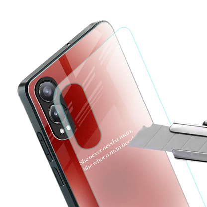 Queen Energy stylish phone case for oneplus nord ce 4 lite | glossy glass and slim fit