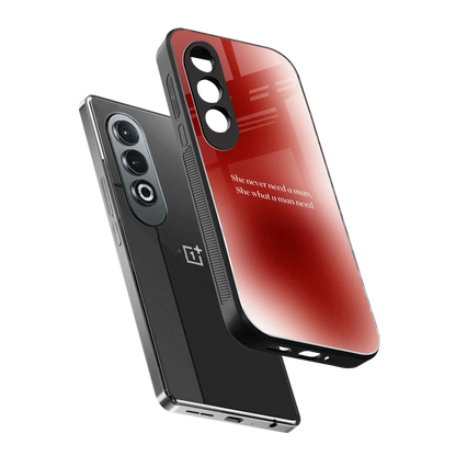 Queen Energy sleek oneplus nord ce 4 cover with tempered glass back and TPU edges