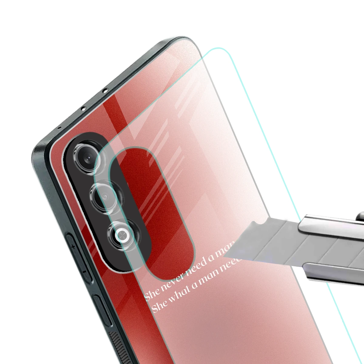 Queen Energy stylish phone case for oneplus nord ce 4 | glossy glass and slim fit