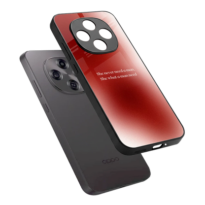Queen Energy sleek oppo f31 pro 5g cover with tempered glass back and TPU edges