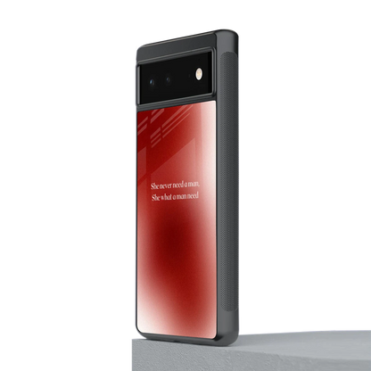 Queen Energy stylish phone case for google pixel 6a | glossy glass and slim fit