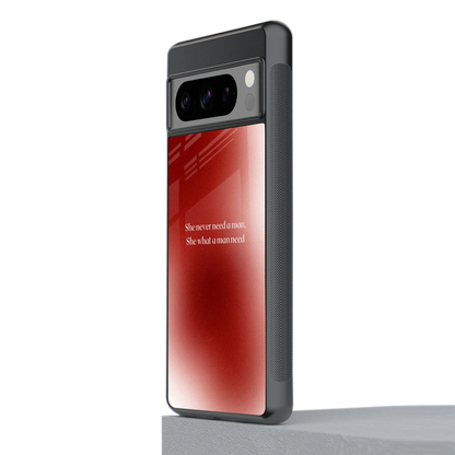 Queen Energy stylish phone case for google pixel 8 pro | glossy glass and slim fit