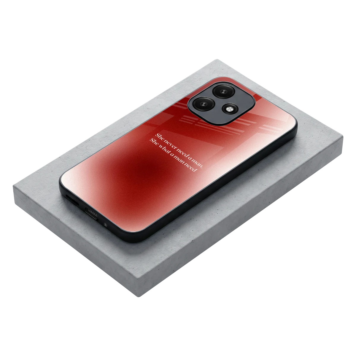 Queen Energy stylish phone case for redmi 12 5g | glossy glass and slim fit