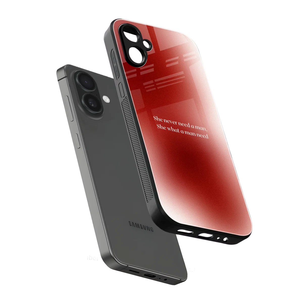 Queen Energy sleek samsung galaxy a06 5g cover with tempered glass back and TPU edges
