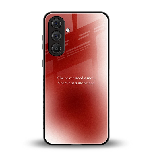 Queen Energy back phone cover | glass case for samsung galaxy m36 5g
