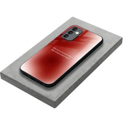 Queen Energy stylish phone case for samsung galaxy m14 5g | glossy glass and slim fit