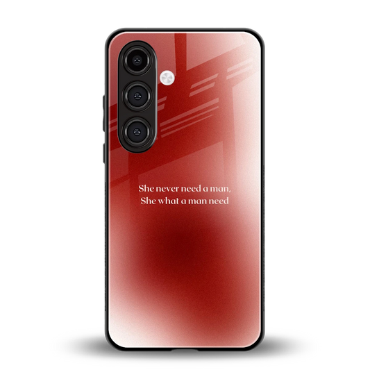Queen Energy back phone cover | glass case for samsung galaxy s24