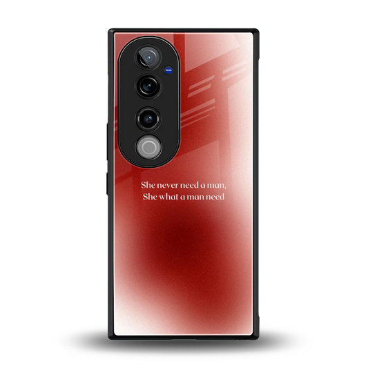 Queen Energy back phone cover | glass case for vivo v40 pro