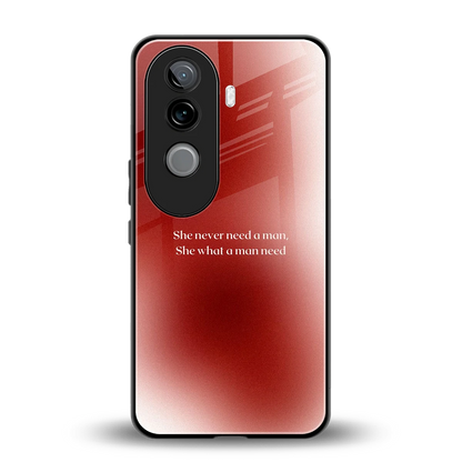Queen Energy back phone cover | glass case for vivo v40e