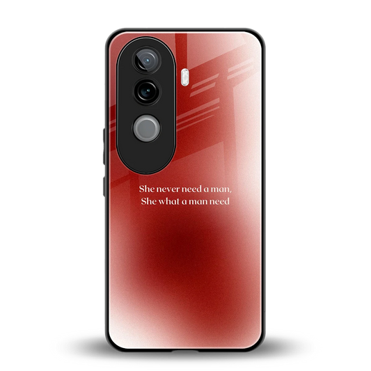 Queen Energy back phone cover | glass case for vivo v40e