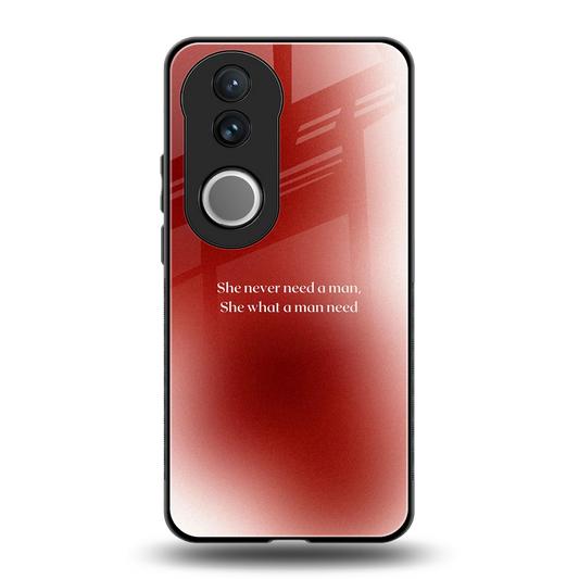 Queen Energy back phone cover | glass case for vivo v50