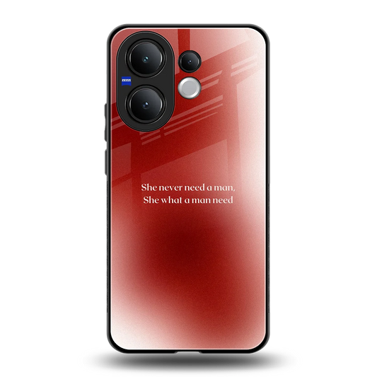 Queen Energy back phone cover | glass case for vivo v60