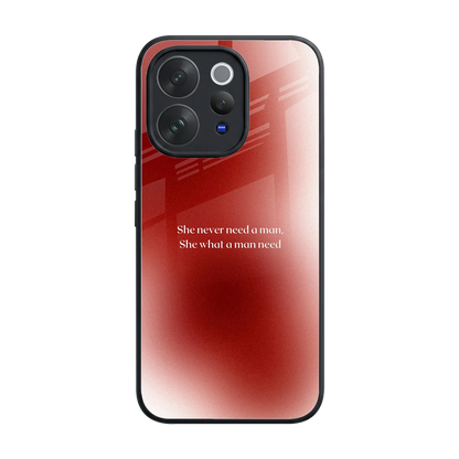 Queen Energy back phone cover | glass case for vivo v70 elite