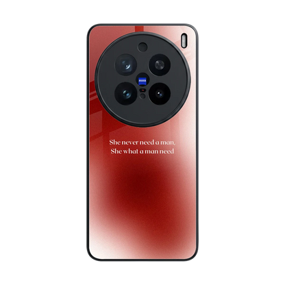Queen Energy back phone cover | glass case for vivo x200 pro