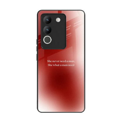 Queen Energy back phone cover | glass case for vivo y200 5g