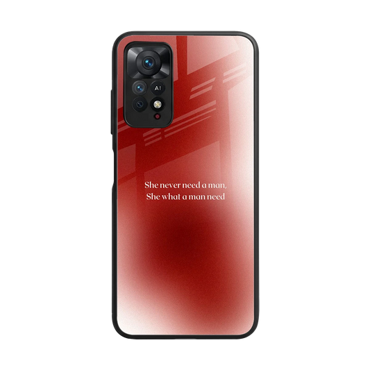 Queen Energy back phone cover | glass case for redmi note 11 pro