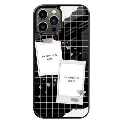 Polaroid Personalised Glass Phone Case