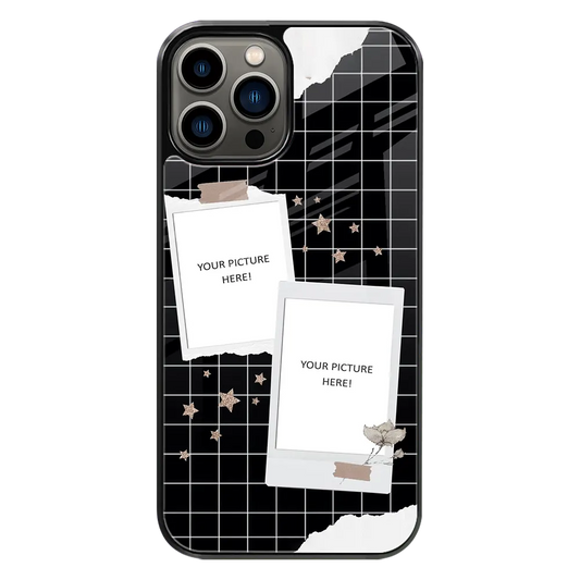 Polaroid Personalised Glass Phone Case