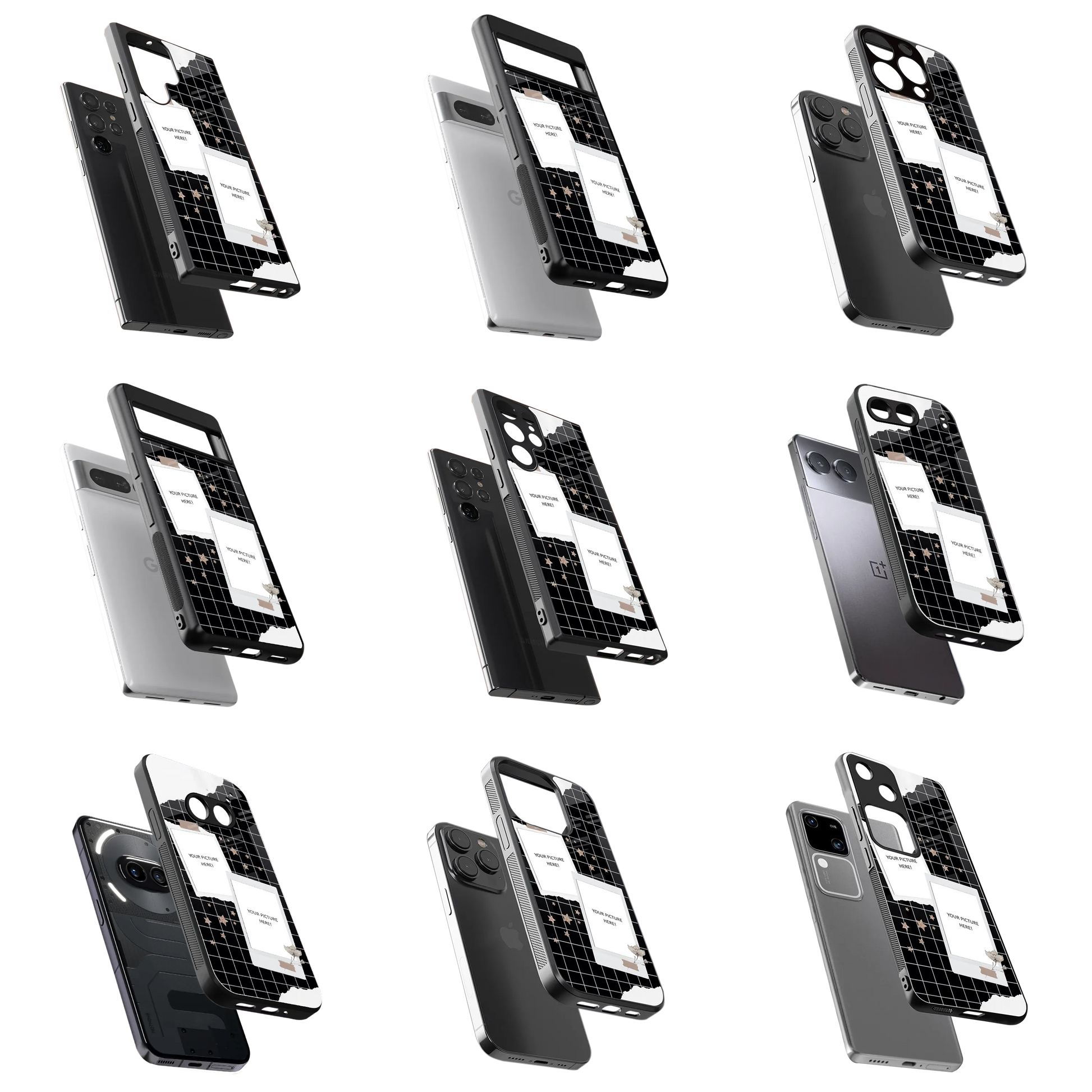 Polaroid Personalised Glass Phone Case