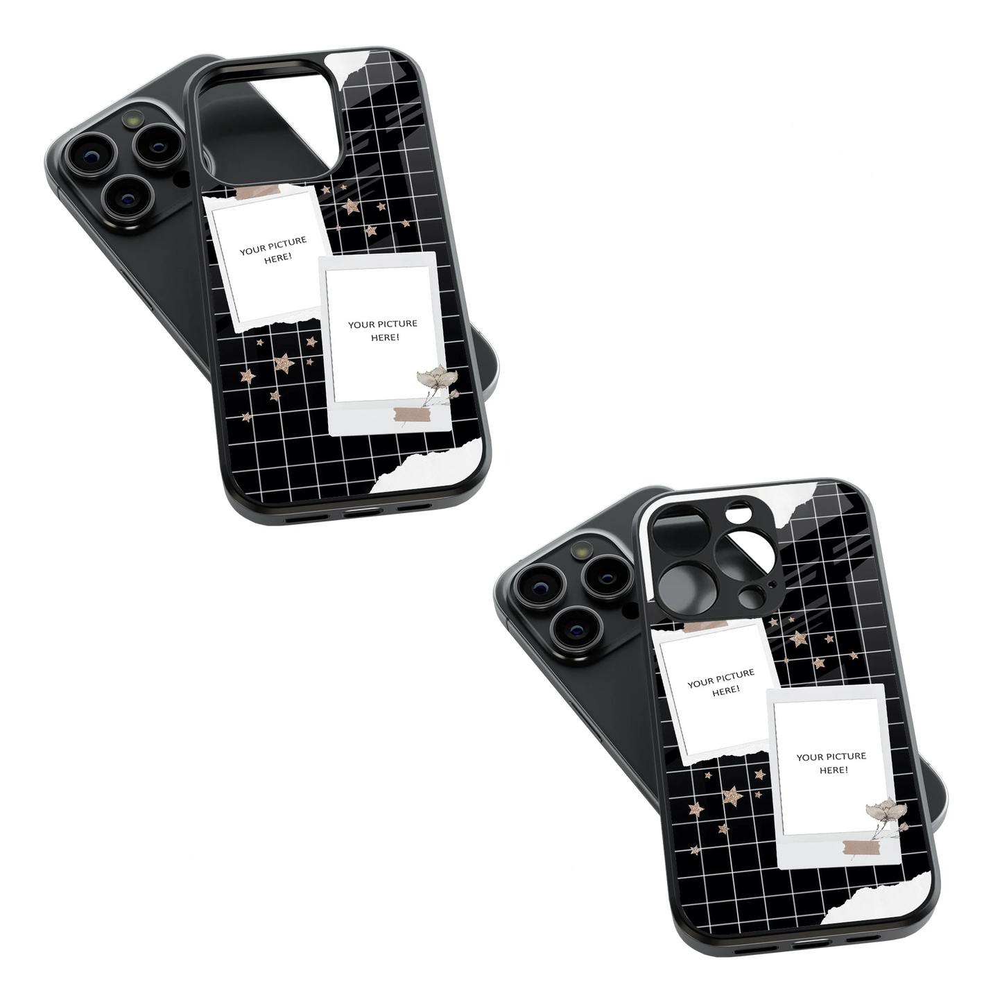 Polaroid Personalised Glass Phone Case