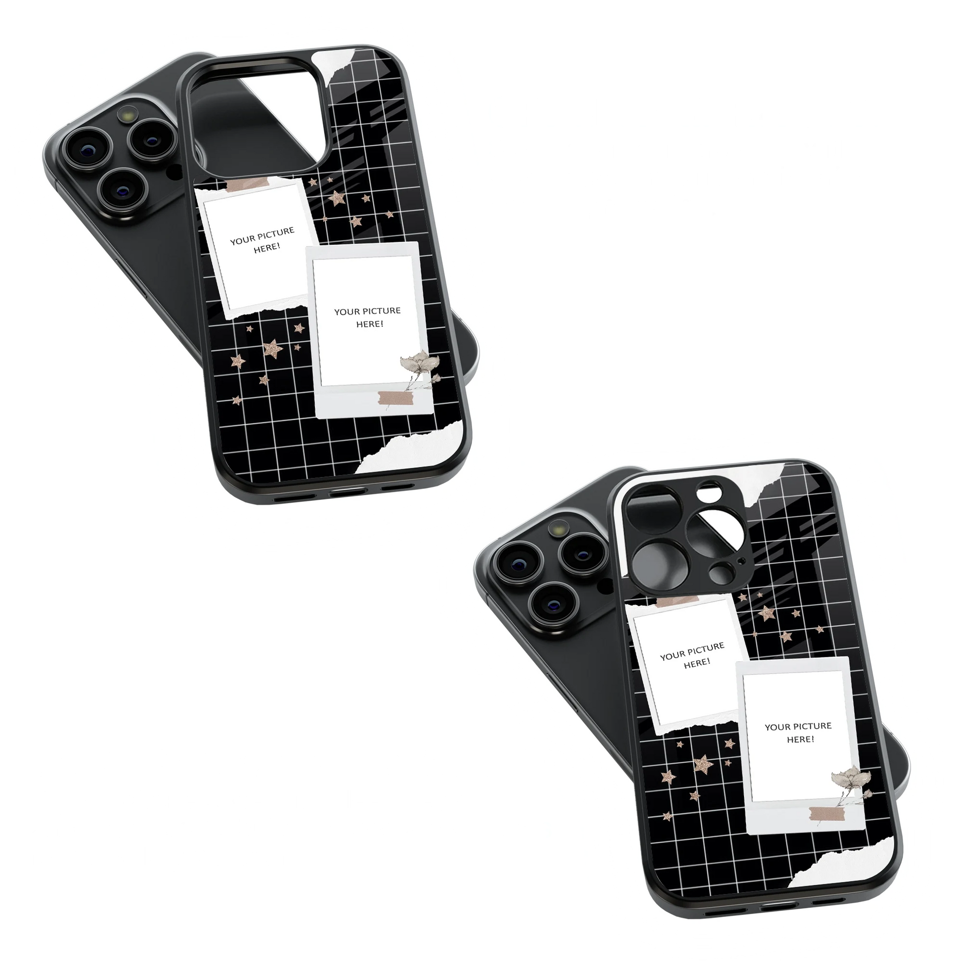 Polaroid Personalised Glass Phone Case